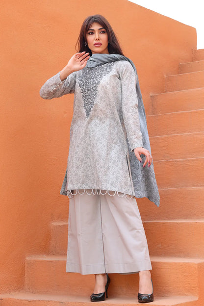3 Piece - Embroidered Lawn - 8160