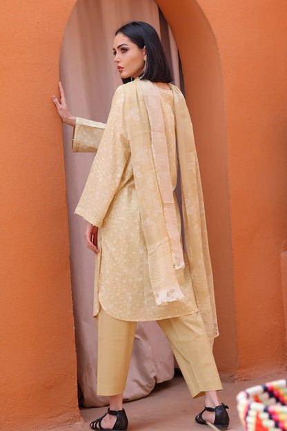 3 Piece - Embroidered Lawn - 8154
