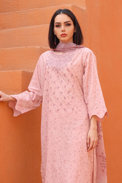 3 Piece - Embroidered Lawn - 8155
