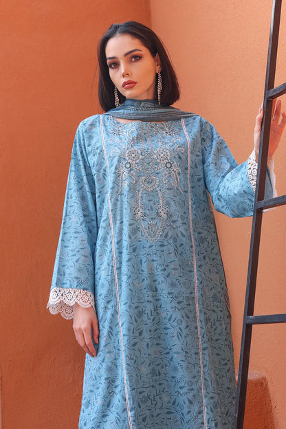 3 Piece - Embroidered Lawn - 8157