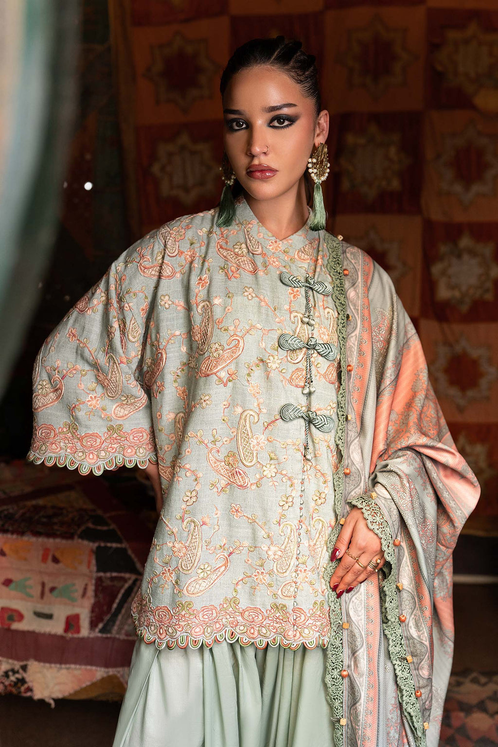 Maria . B | M.Prints Printed Cambric 3 Piece Suit | MB26UPC 8B