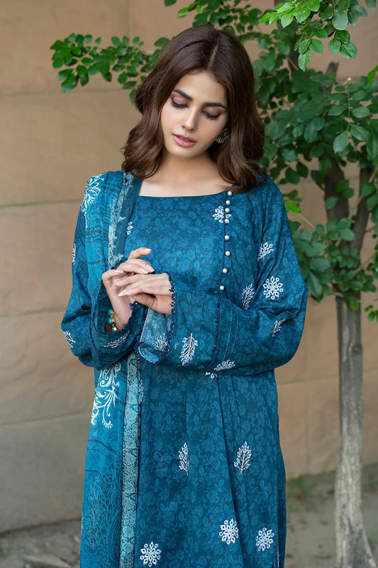 3 Piece - Embroidered Lawn - 8082