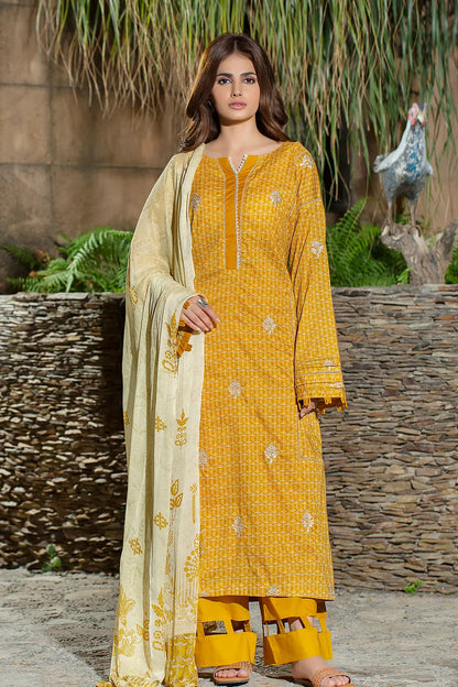 3 Piece - Embroidered Lawn - 8086