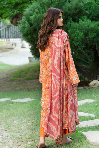 3 Piece - Embroidered Lawn - 8089