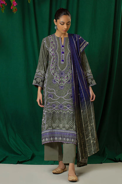 3 Piece - Embroidered - 8321