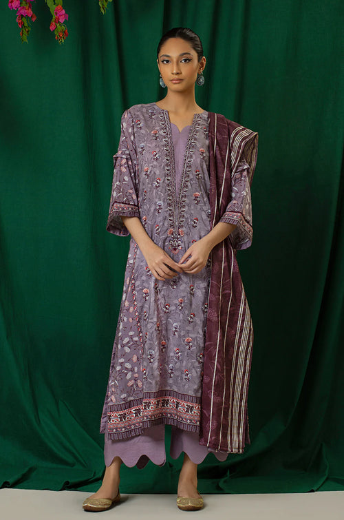 3 Piece - Embroidered - 8329