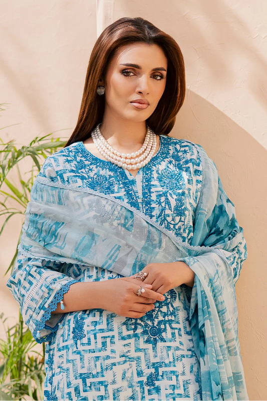 Rashid | Savoy Embroidered Lawn | 3733