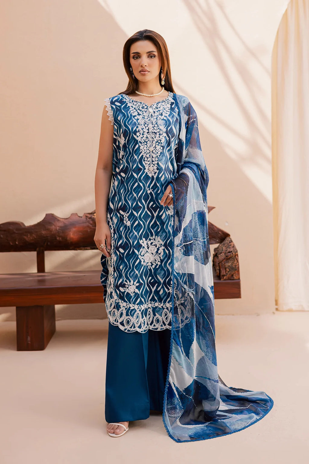 Rashid | Savoy Embroidered Lawn | 3734