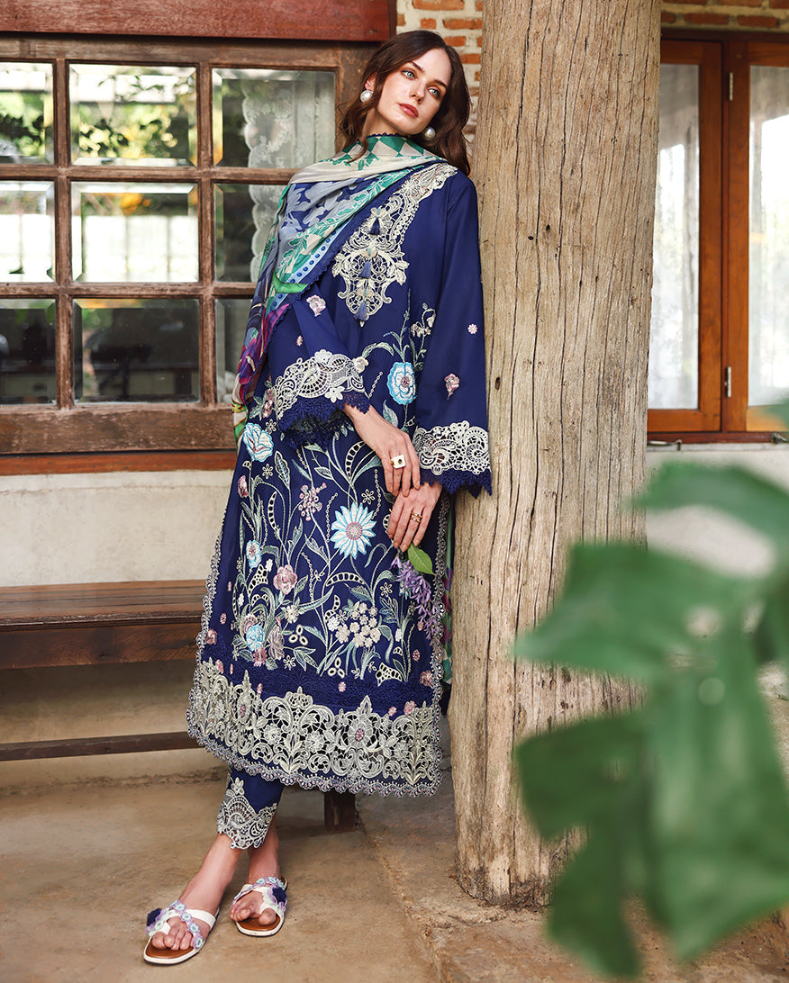Mushq | Secret Garden - Chikankari Embroidered Lawn | Sylphae