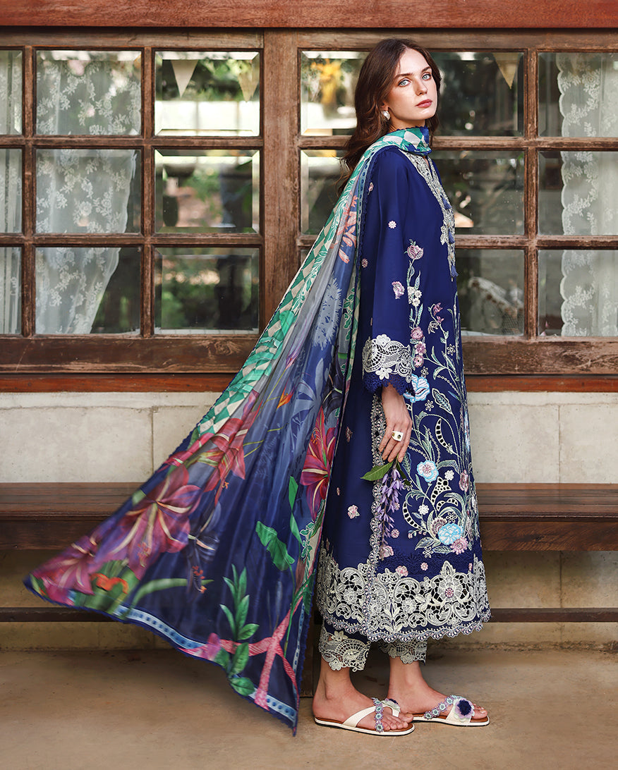 Mushq | Secret Garden - Chikankari Embroidered Lawn | Sylphae