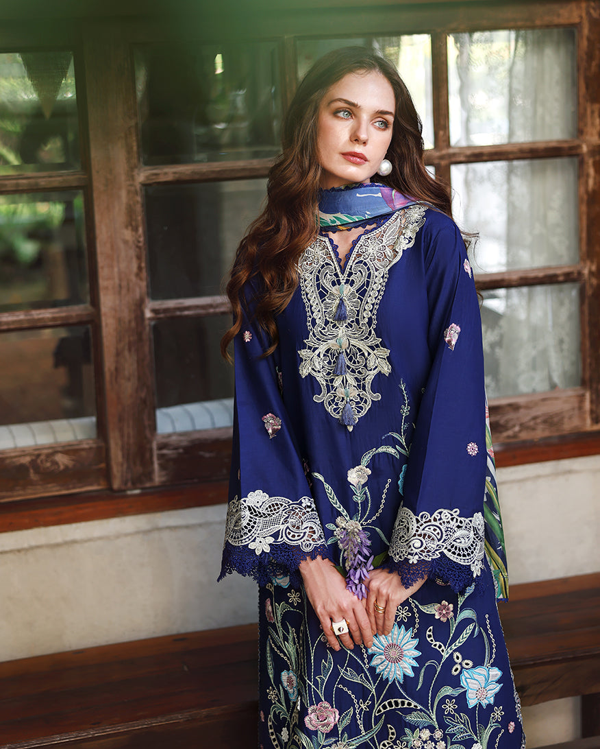 Mushq | Secret Garden - Chikankari Embroidered Lawn | Sylphae