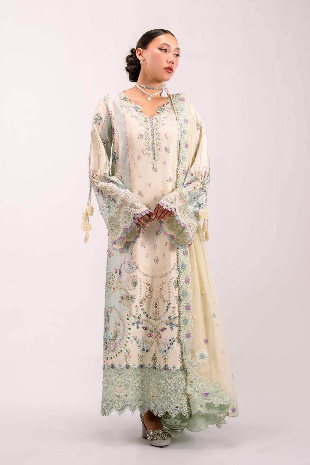 Qalamkar | Luxe Silk '26 | AZURE