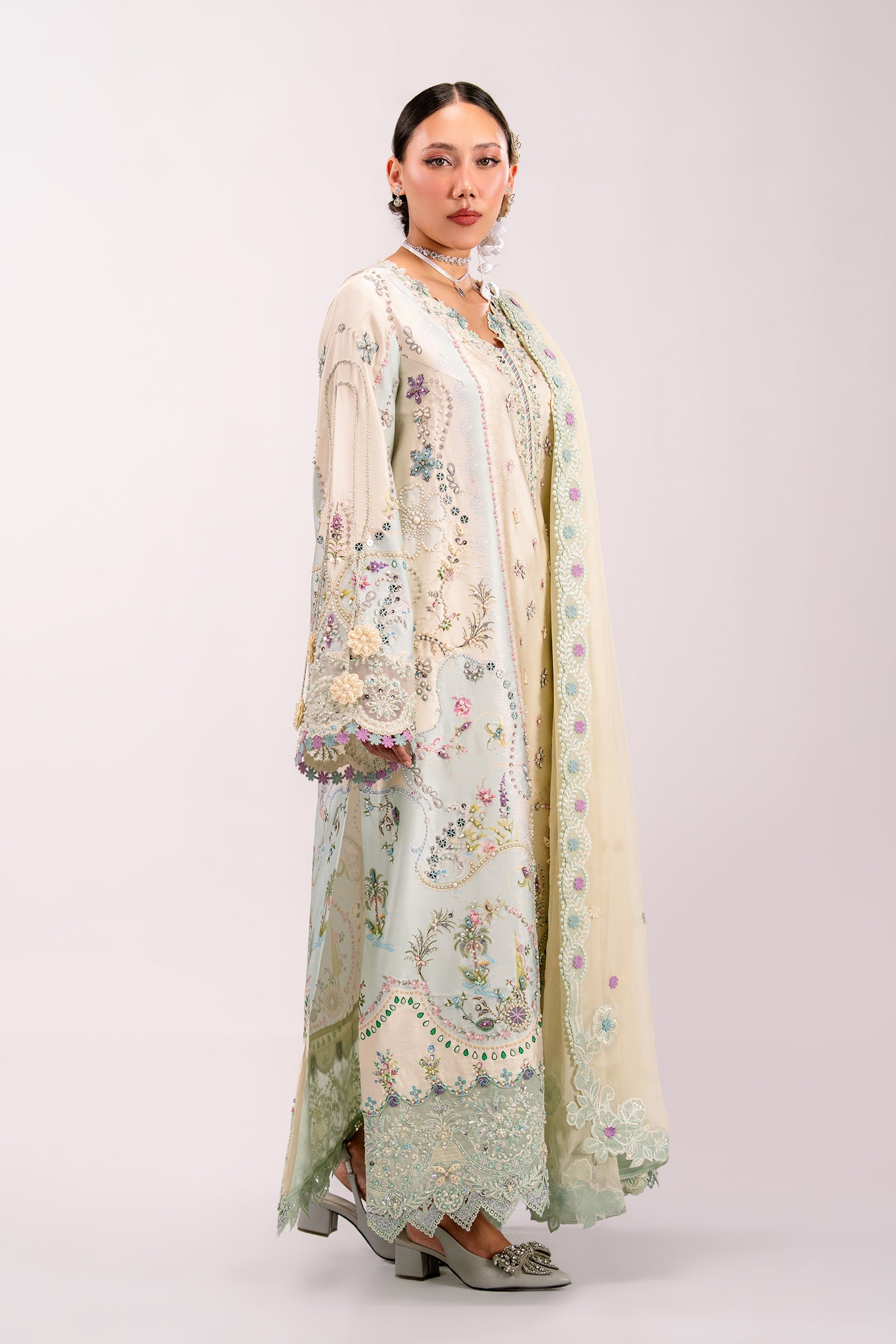 Qalamkar | Luxe Silk '26 | AZURE