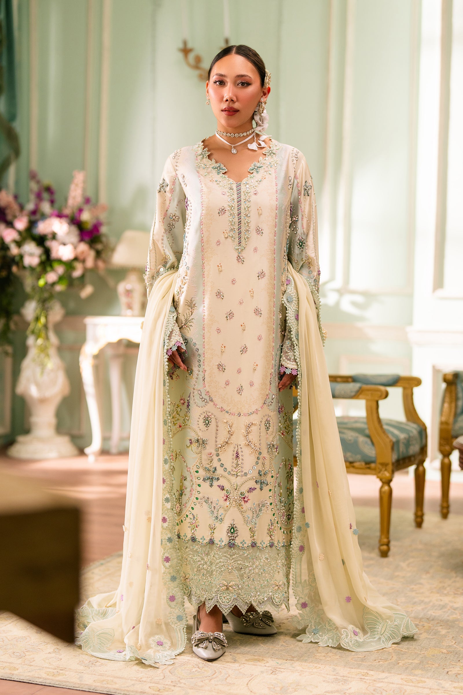 Qalamkar | Luxe Silk '26 | AZURE