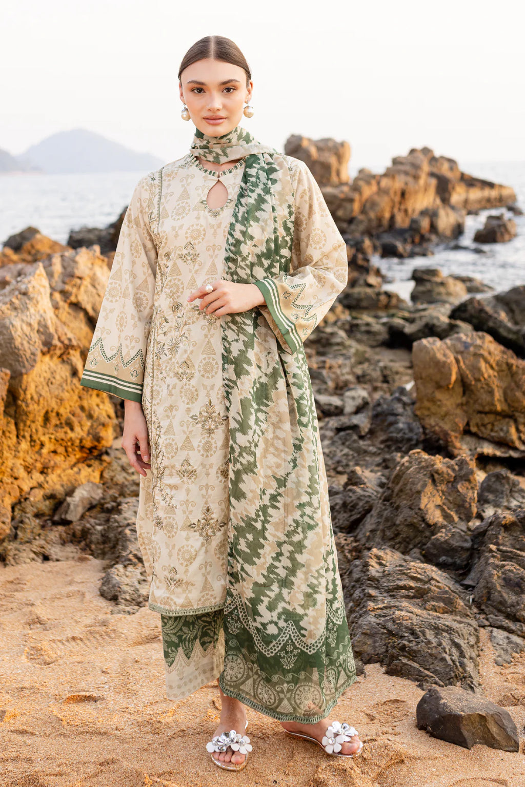 Rashid Textile | Tuscany Emnbroidered Lawn | 9171