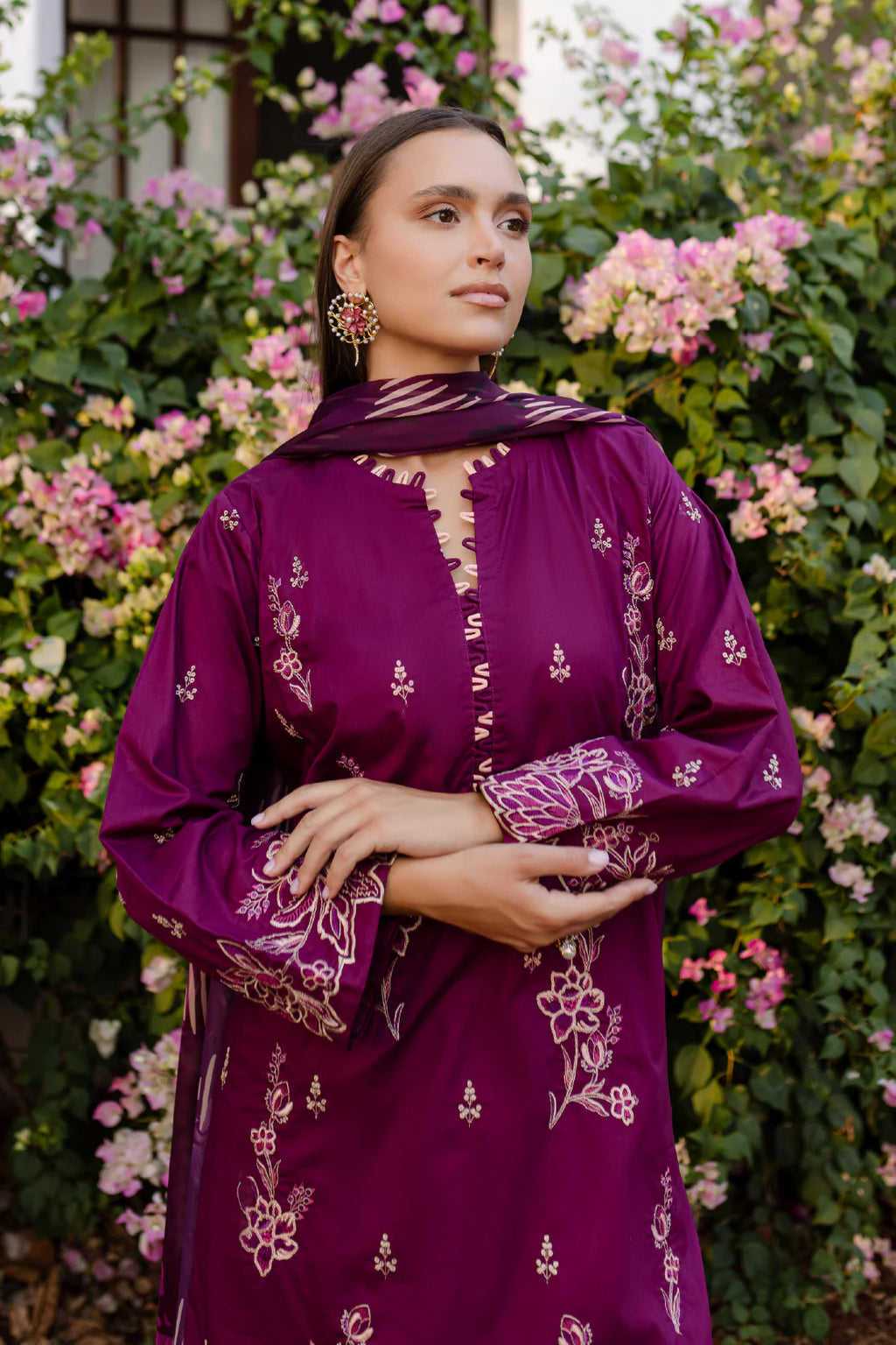 Rashid Textile | Tuscany Emnbroidered Lawn | 9180