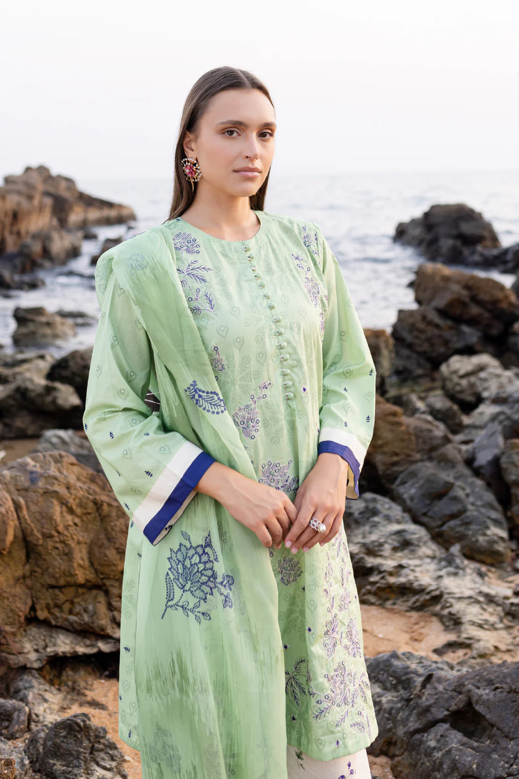 Rashid Textile | Tuscany Emnbroidered Lawn | 9172