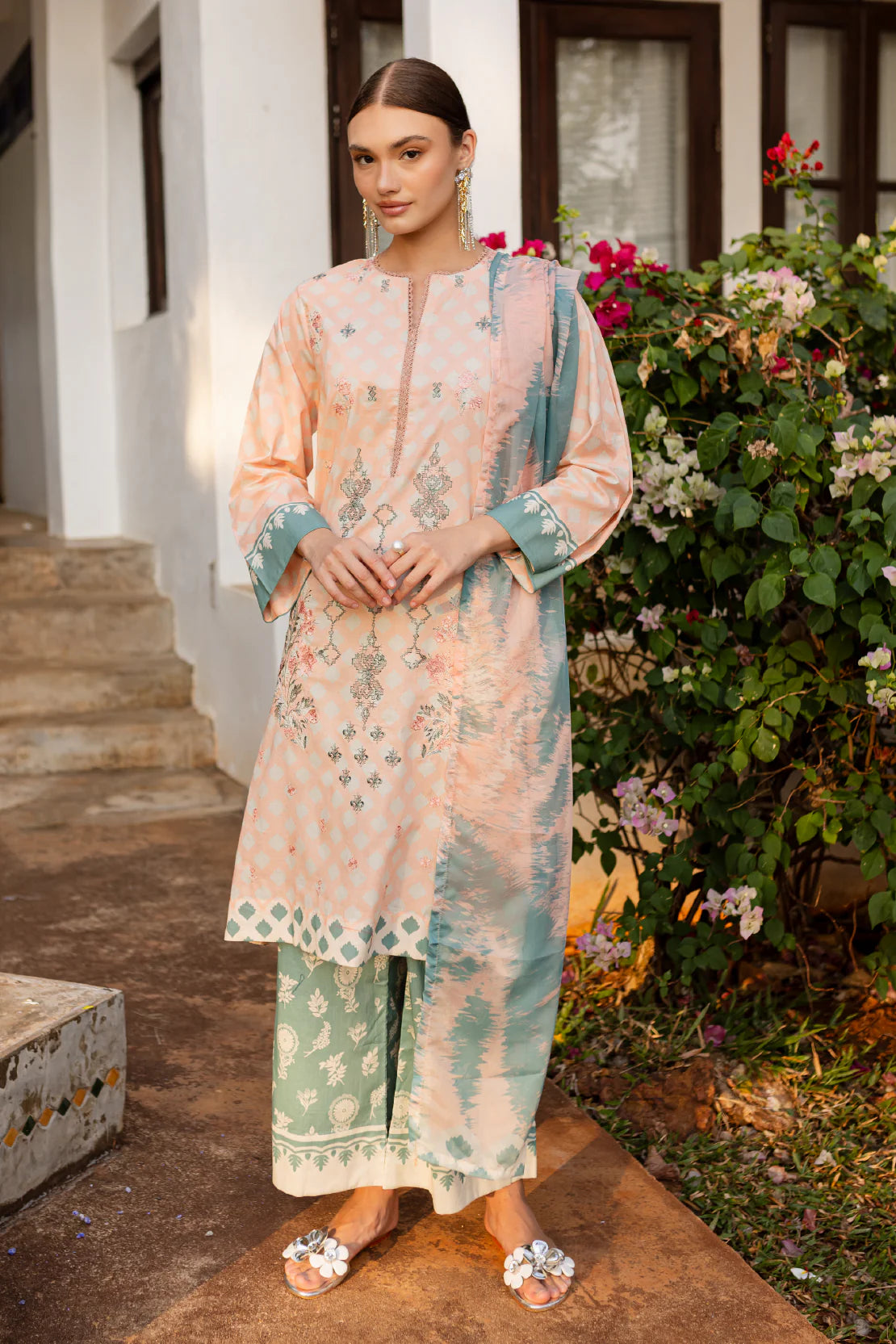 Rashid Textile | Tuscany Emnbroidered Lawn | 9173
