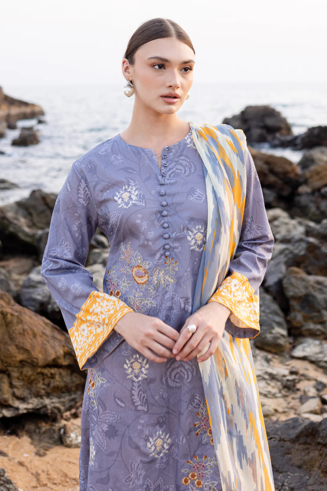 Rashid Textile | Tuscany Emnbroidered Lawn | 9174
