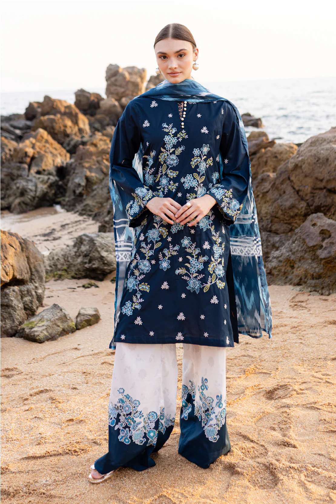 Rashid Textile | Tuscany Emnbroidered Lawn | 9177