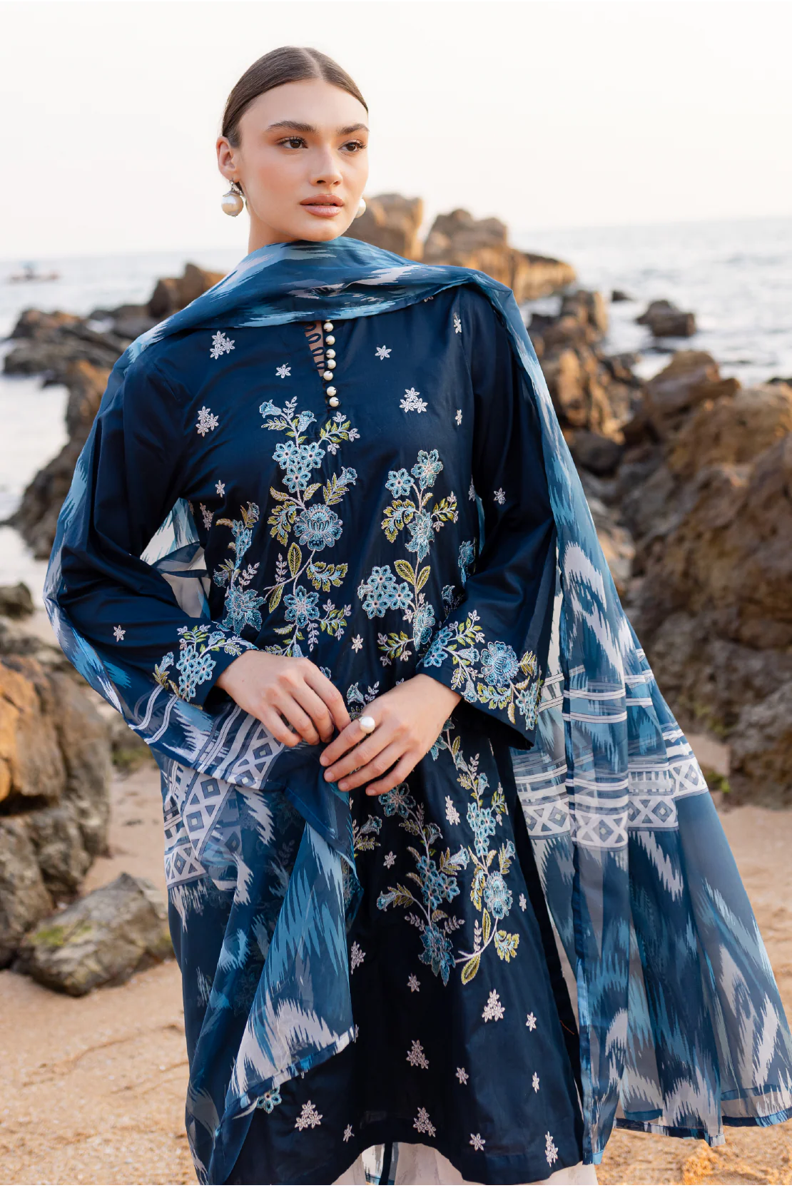 Rashid Textile | Tuscany Emnbroidered Lawn | 9177