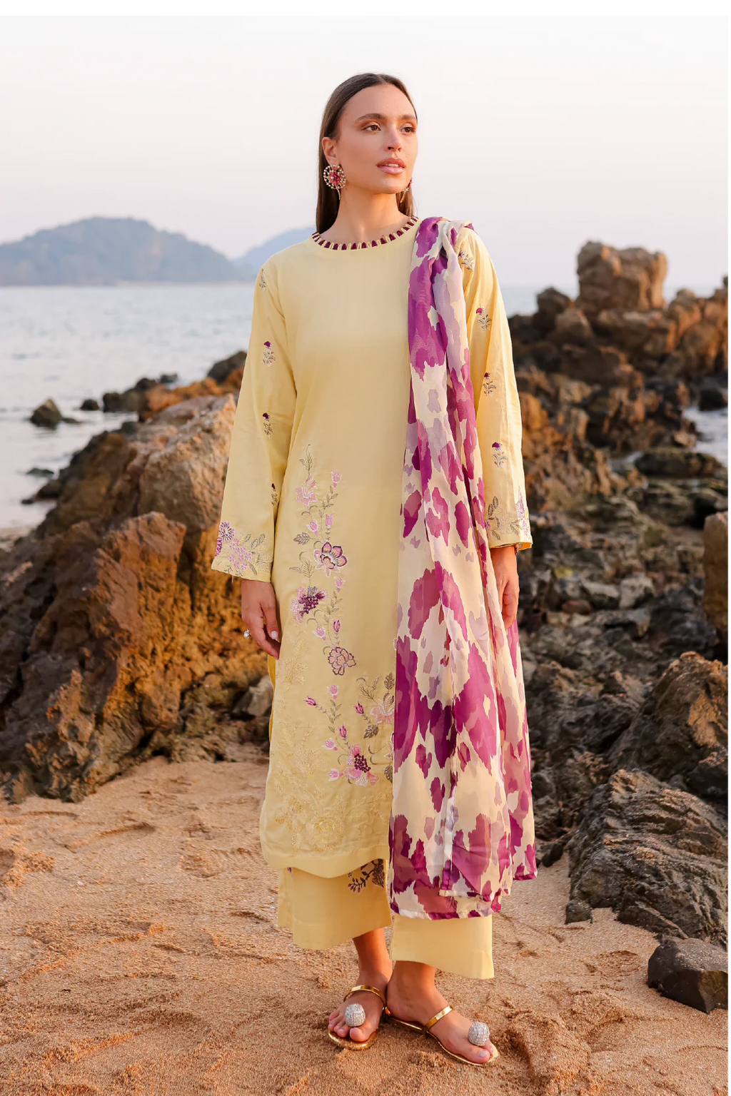 Rashid Textile | Tuscany Emnbroidered Lawn | 9178
