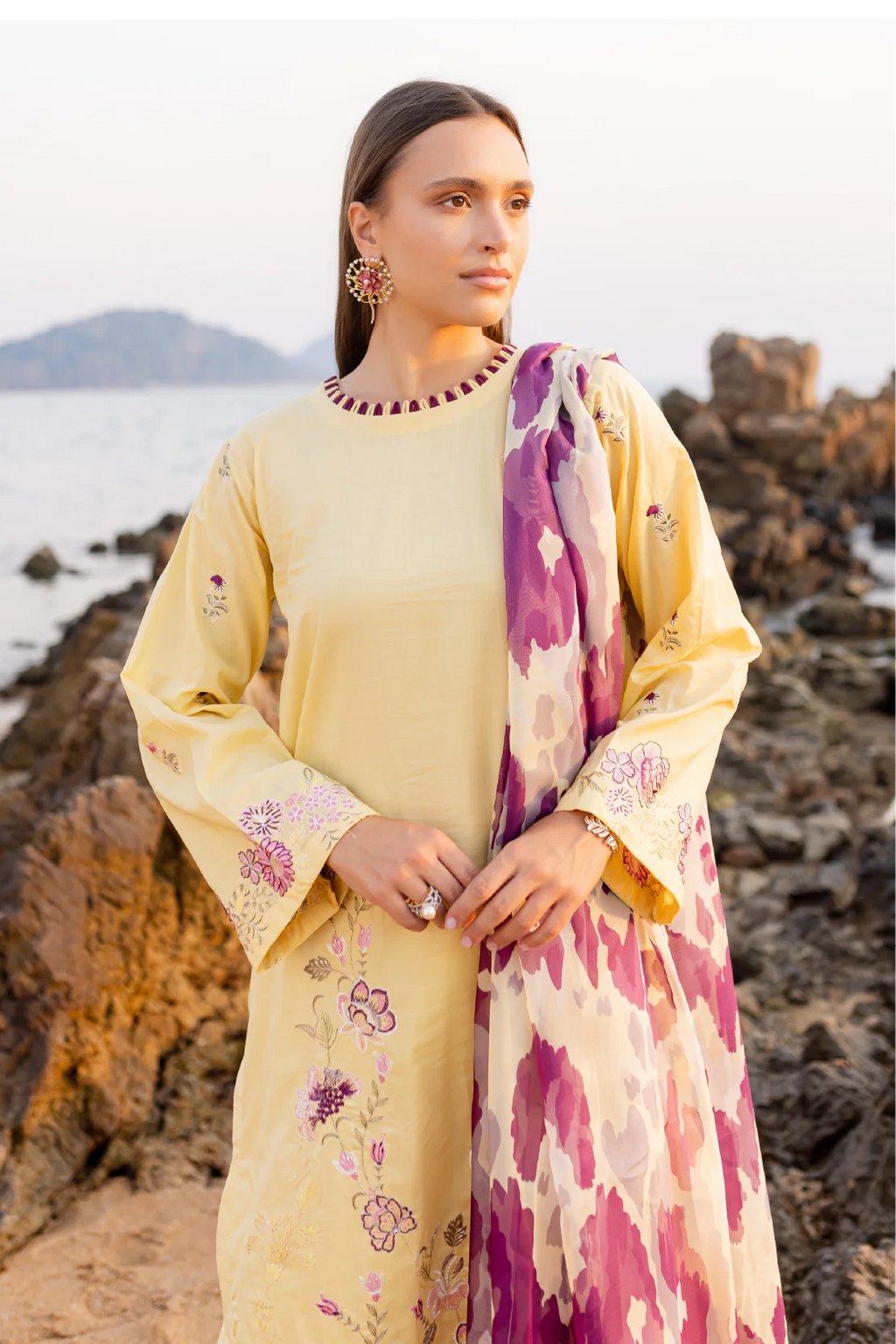 Rashid Textile | Tuscany Emnbroidered Lawn | 9178