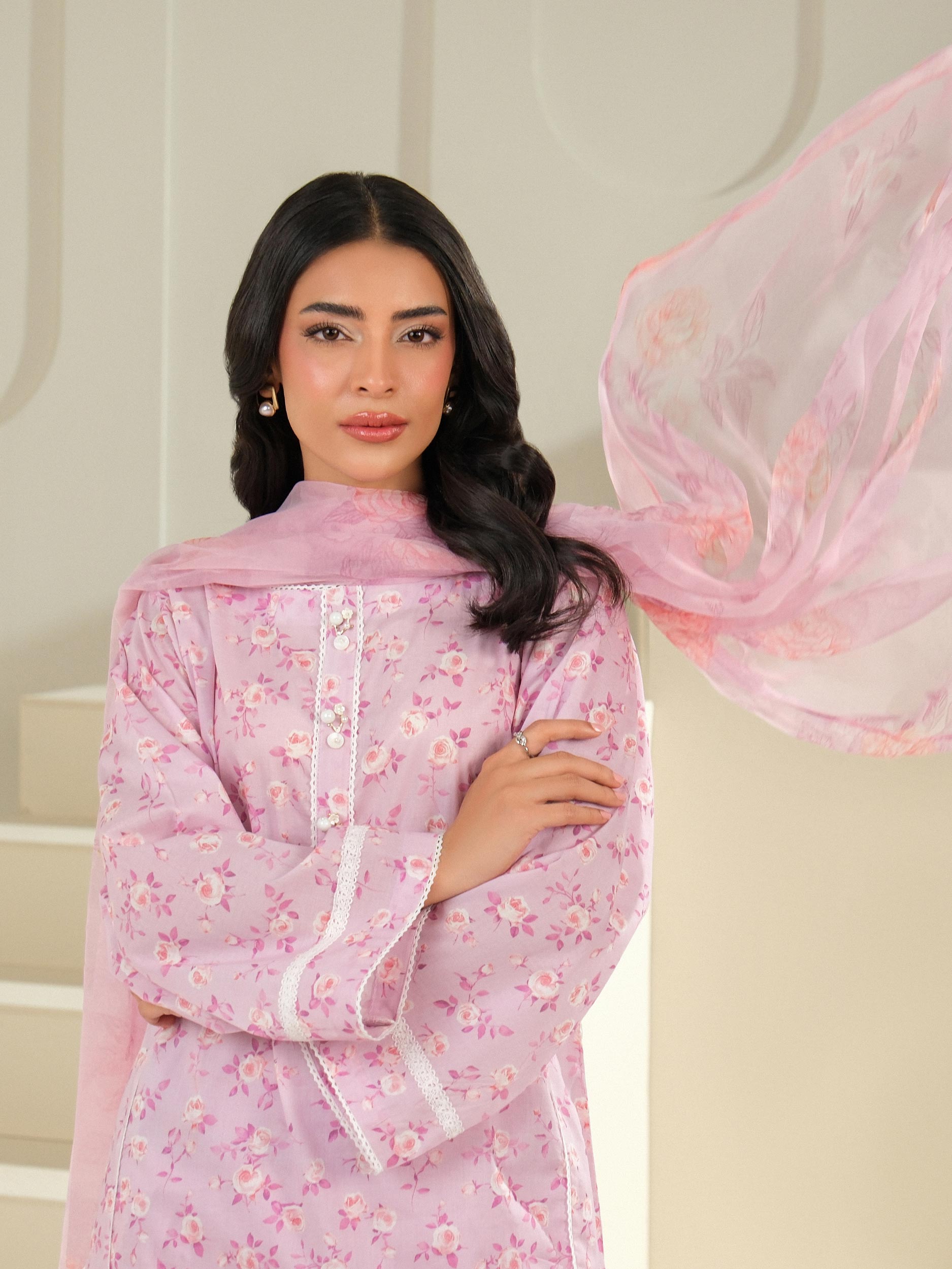 Lime Light | 3 Piece Lawn Suit-Printed (Unstitched) | U4073SU-3PC-633