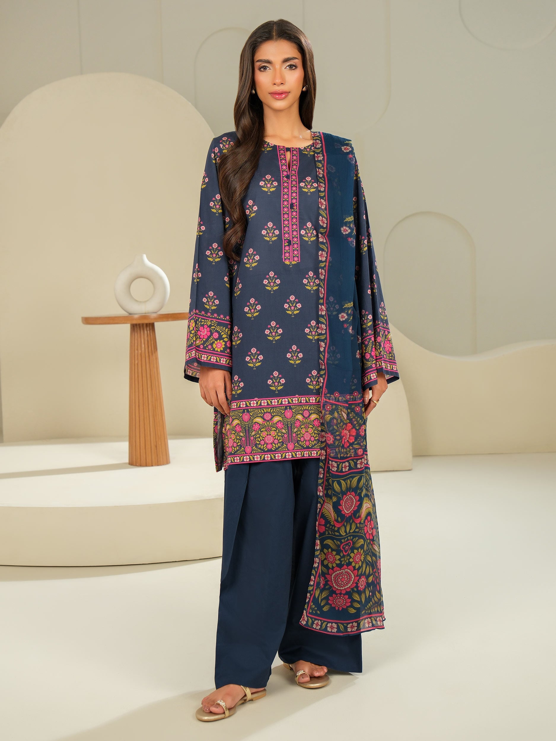 Lime Light | 3 Piece Lawn Suit-Printed (Unstitched) | U4076SU-3PC-143