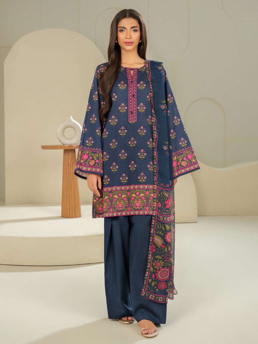 Lime Light | 3 Piece Lawn Suit-Printed (Unstitched) | U4076SU-3PC-143