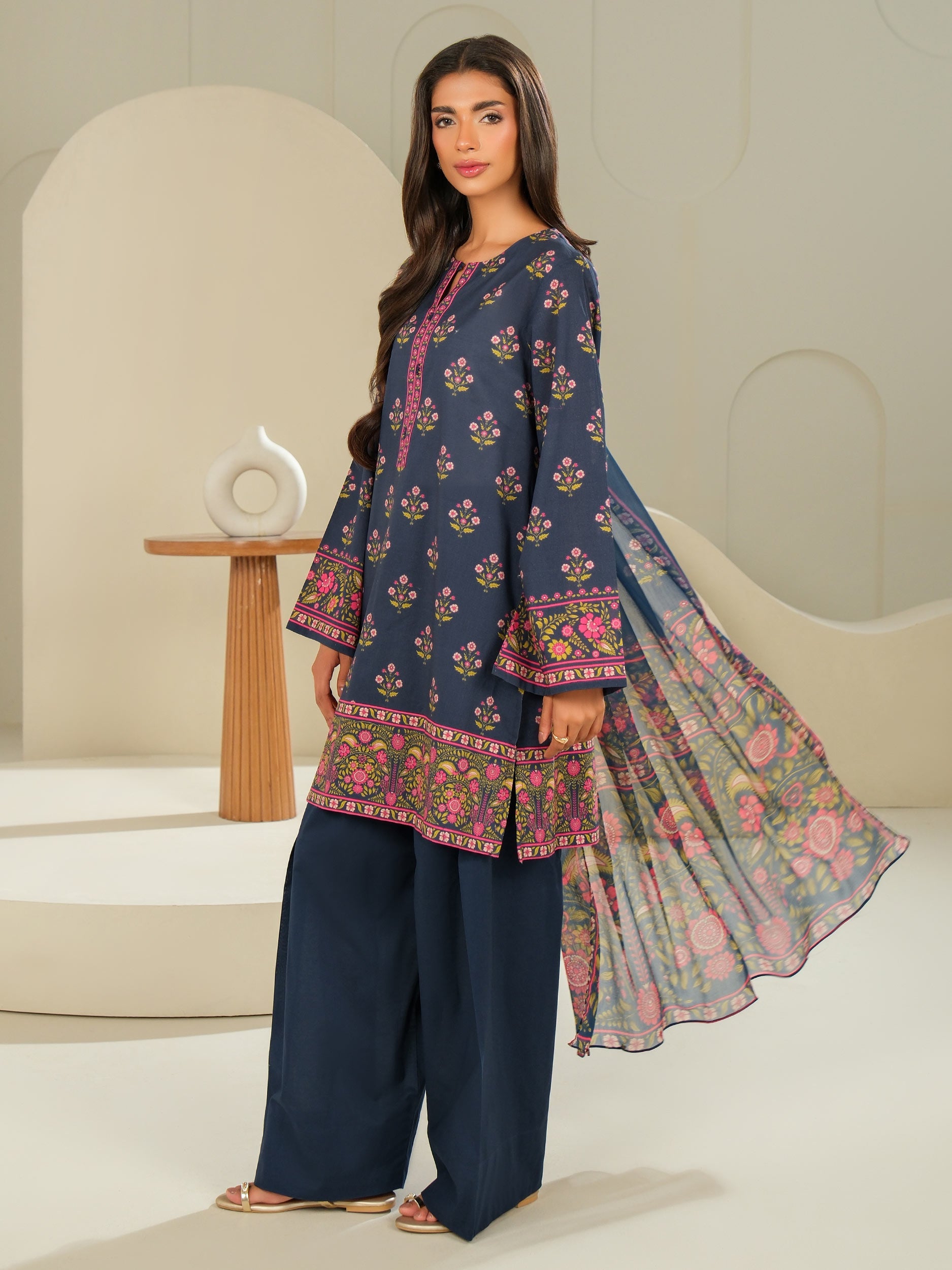 Lime Light | 3 Piece Lawn Suit-Printed (Unstitched) | U4076SU-3PC-143