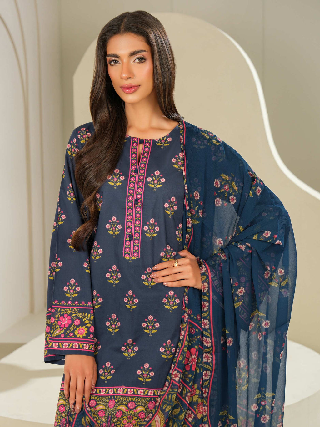 Lime Light | 3 Piece Lawn Suit-Printed (Unstitched) | U4076SU-3PC-143