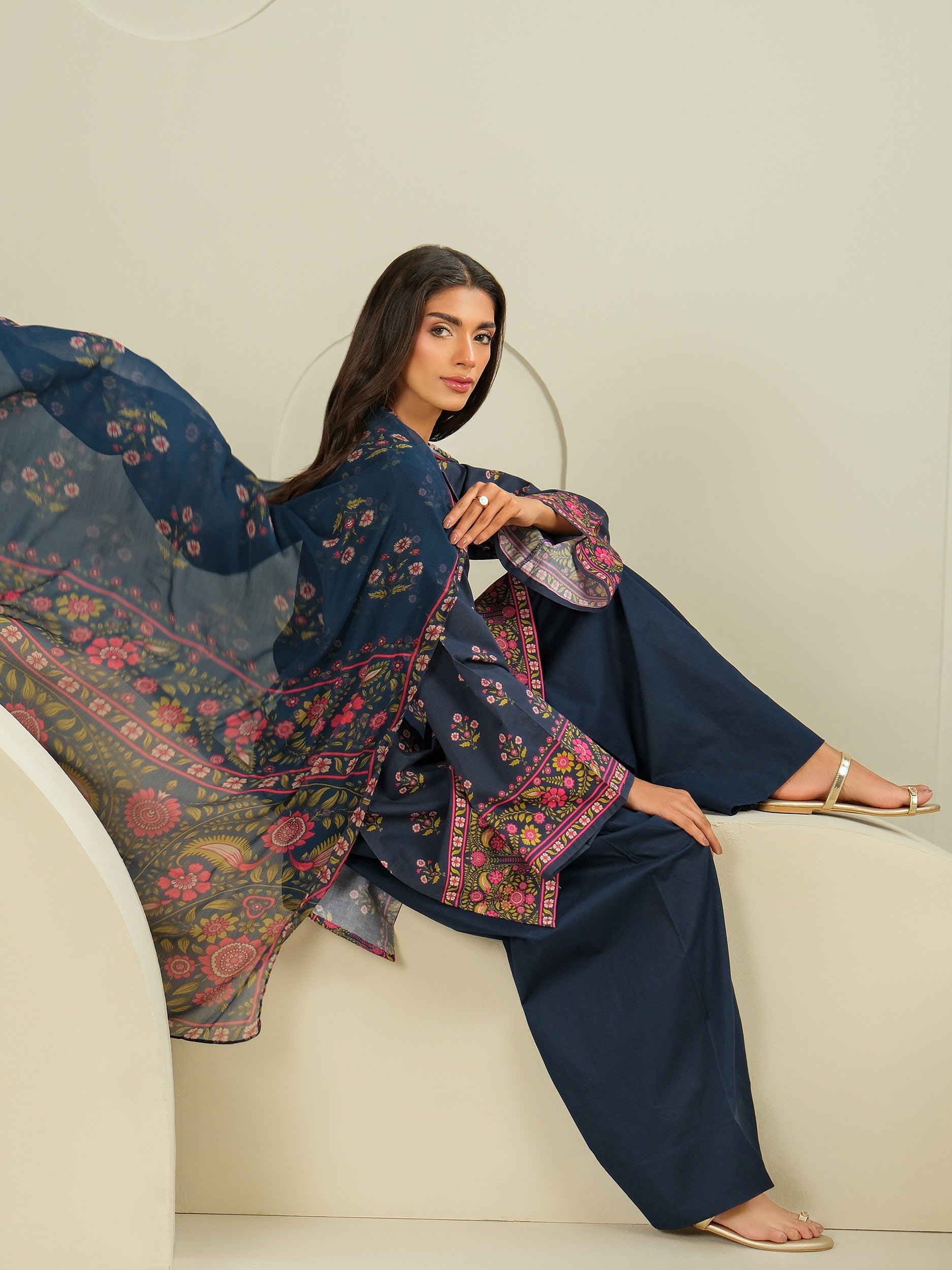 Lime Light | 3 Piece Lawn Suit-Printed (Unstitched) | U4076SU-3PC-143