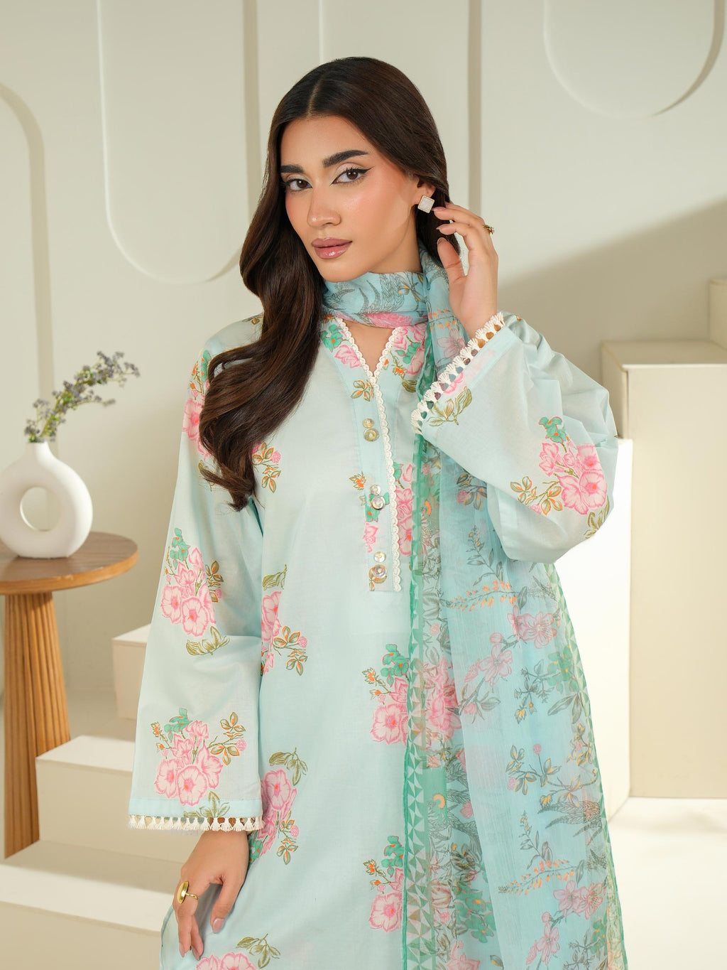 Lime Light | 3 Piece Lawn Suit-Printed (Unstitched) | U4081SU-3PC-143