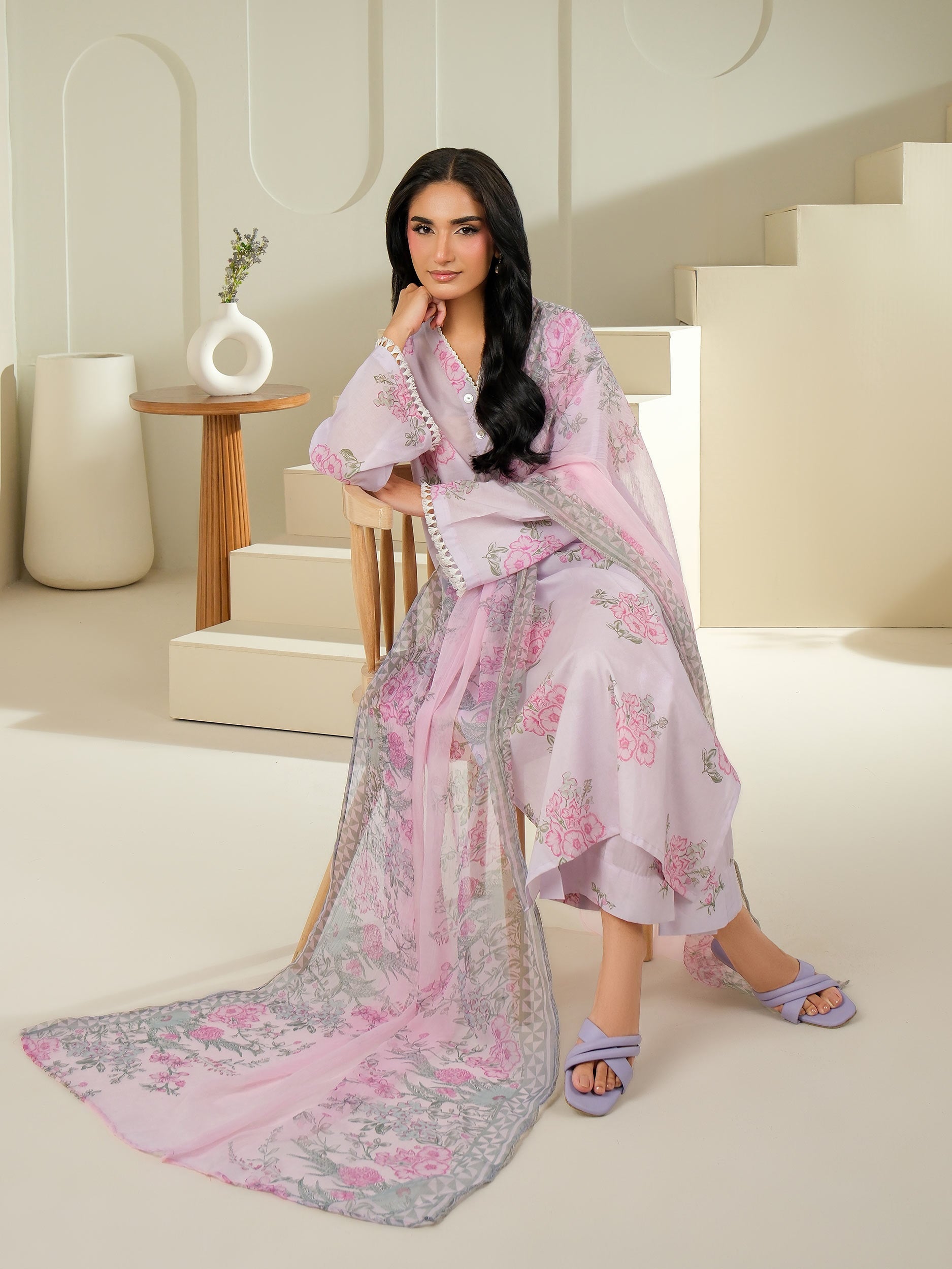 Lime Light | 3 Piece Lawn Suit-Printed (Unstitched) | U4081SU-3PC-633