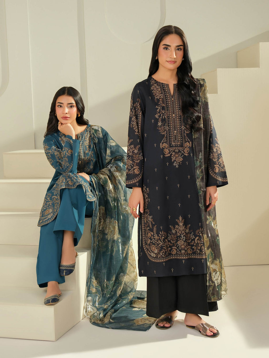 Lime Light | 3 Piece Lawn Suit-Printed (Unstitched) | U4233SU-3PC-034