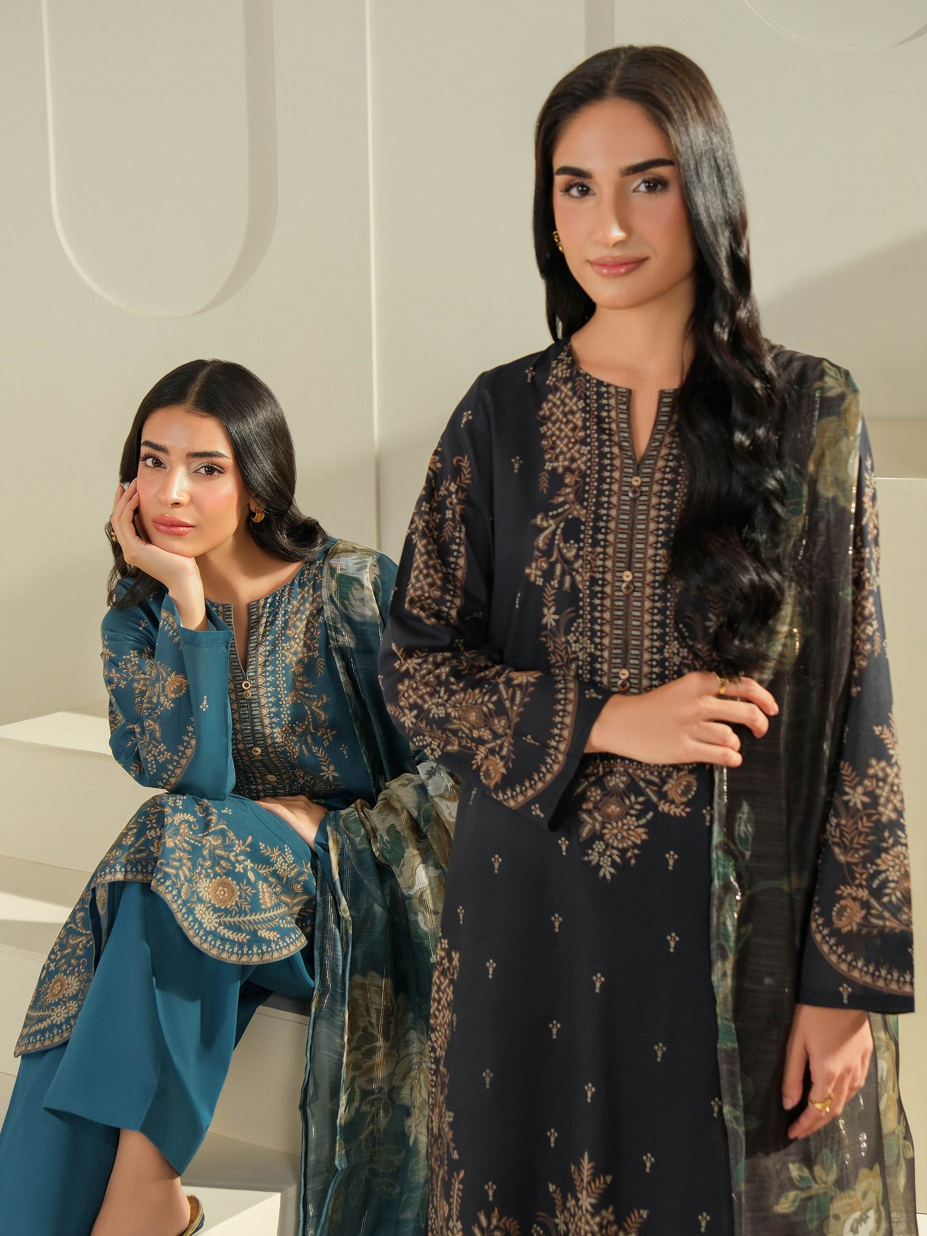 Lime Light | 3 Piece Lawn Suit-Printed (Unstitched) | U4233SU-3PC-034