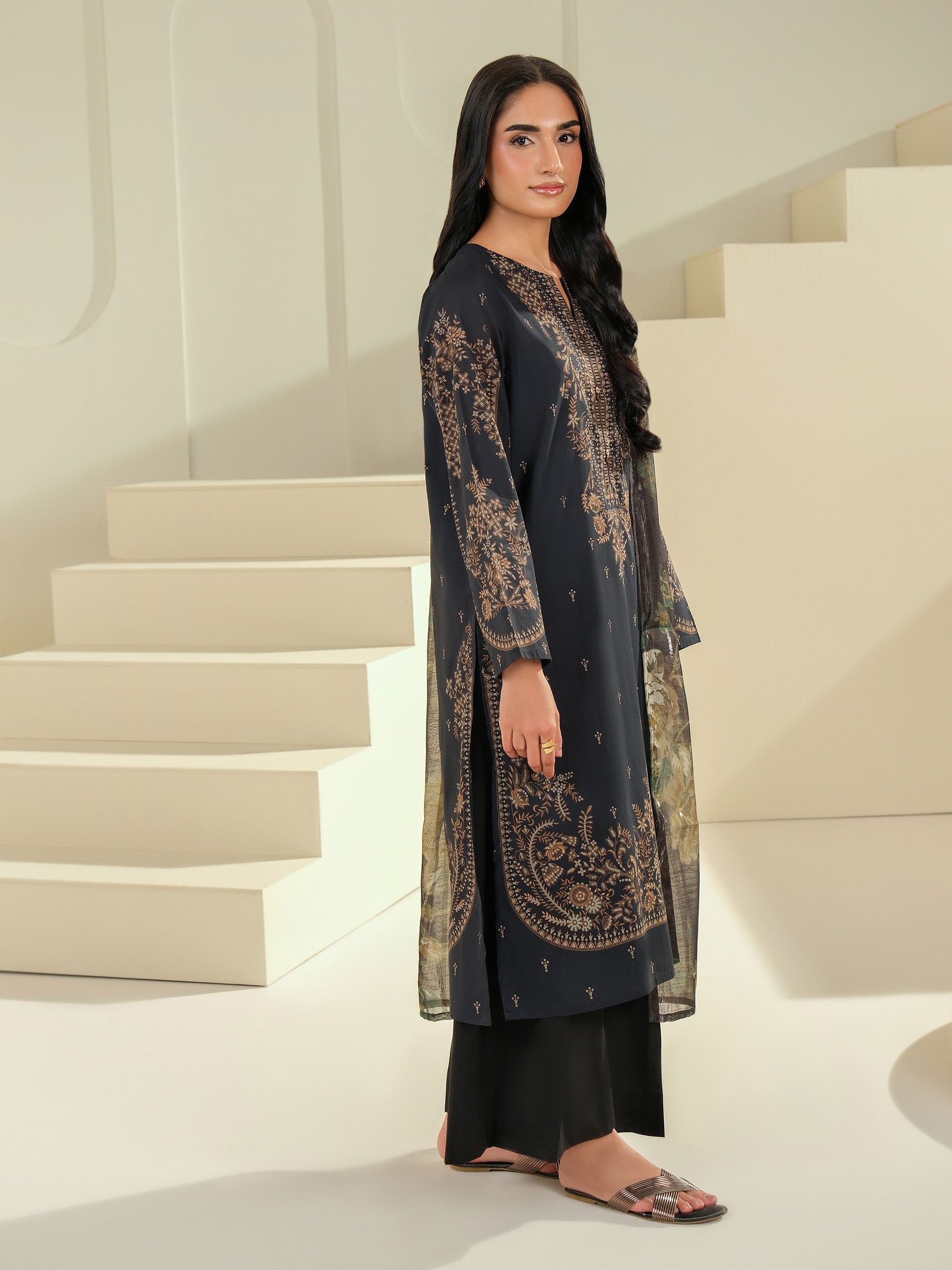 Lime Light | 3 Piece Lawn Suit-Printed (Unstitched) | U4233SU-3PC-034
