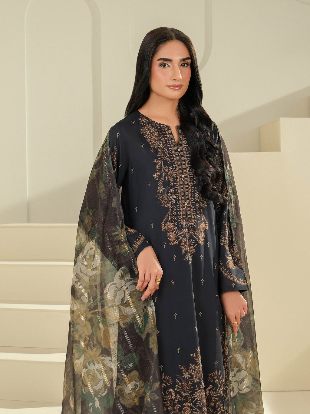 Lime Light | 3 Piece Lawn Suit-Printed (Unstitched) | U4233SU-3PC-034