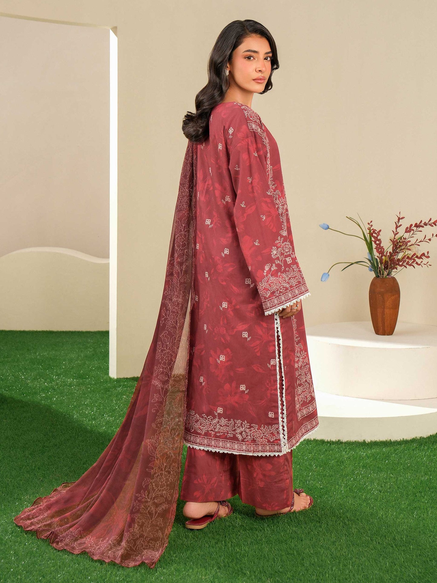 Lime Light | 3 Piece Lawn Suit-Paste Print (Unstitched) | U4251SU-3PC-565