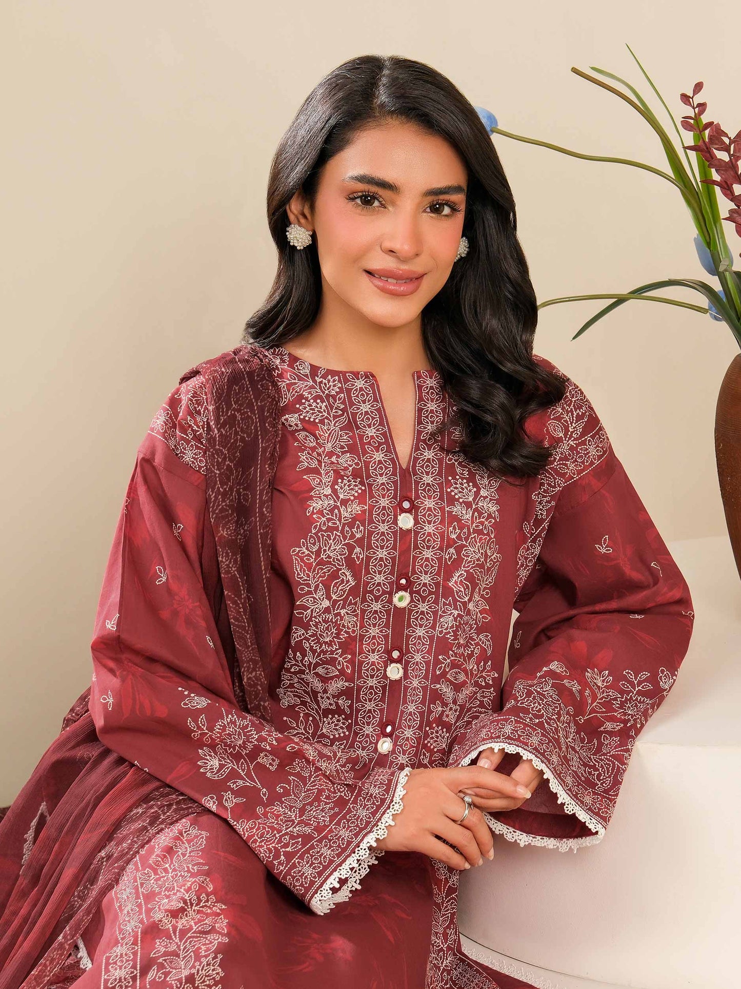 Lime Light | 3 Piece Lawn Suit-Paste Print (Unstitched) | U4251SU-3PC-565