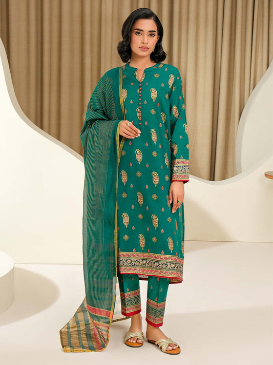 Lime Light | 3 Piece Lawn Suit-Paste Print (Unstitched) | U4339SU-3PC-227