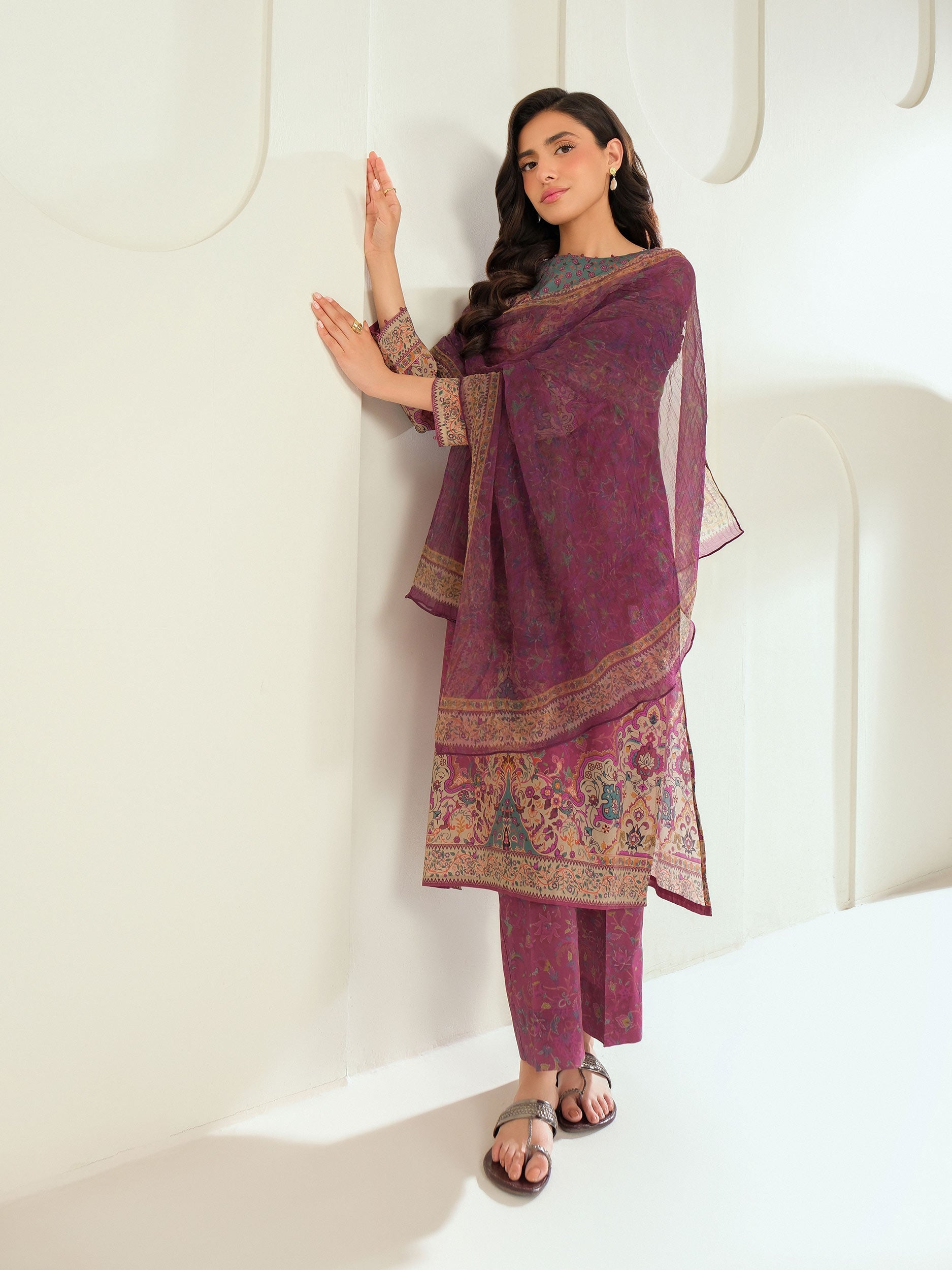Lime Light | 3 Piece Lawn Suit-Printed (Unstitched) | U4345SU-3PC-597