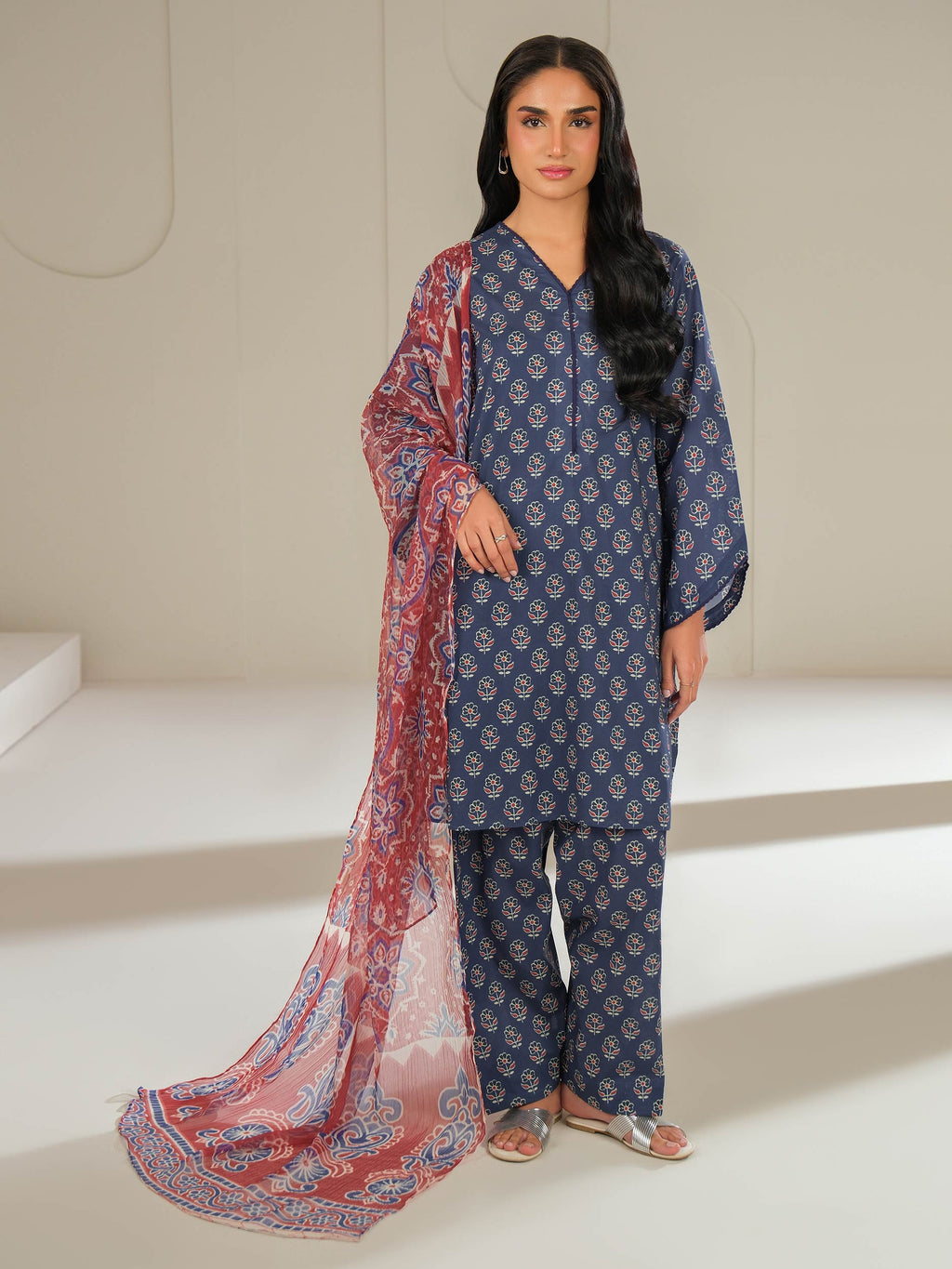 Lime Light | 3 Piece Lawn Suit-Printed (Unstitched) | U4385SU-3PC-143