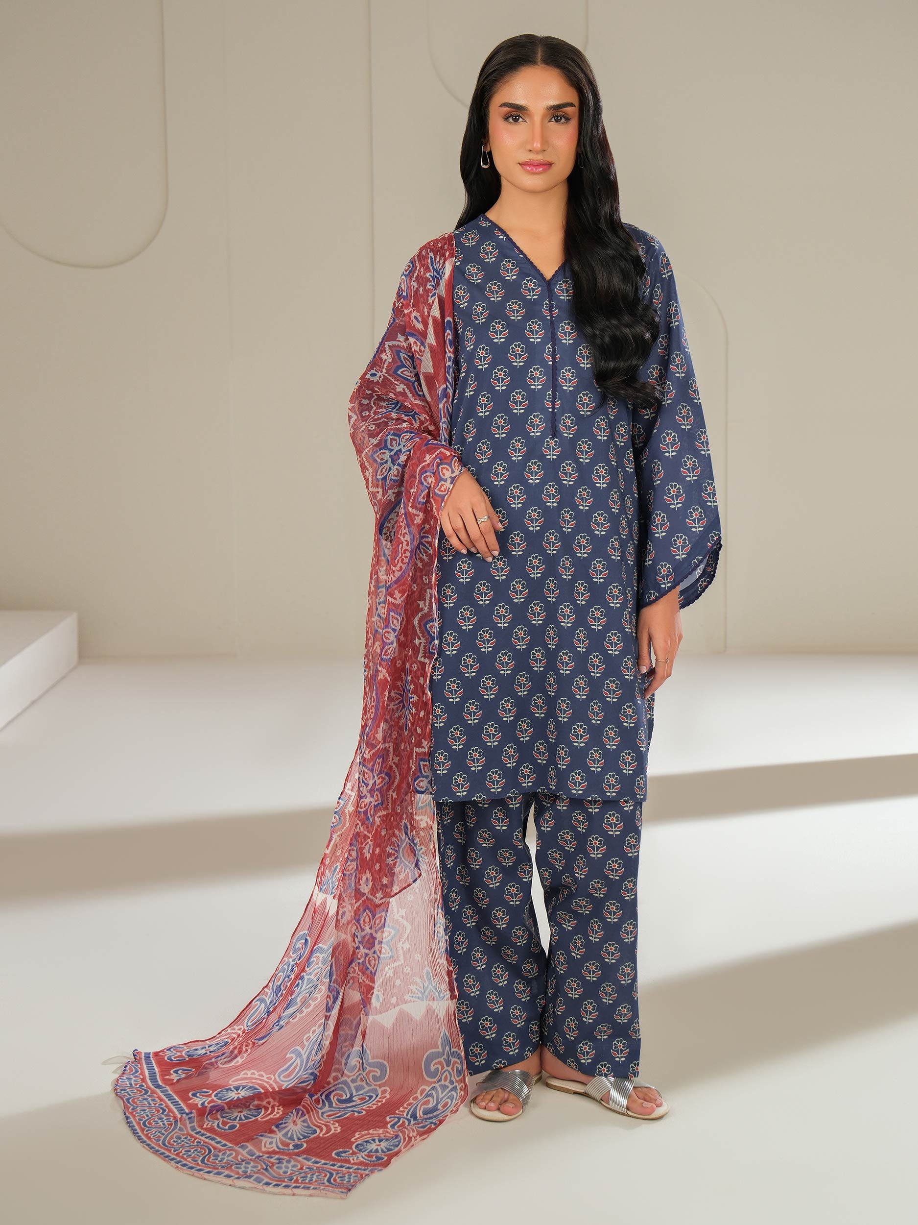 Lime Light | 3 Piece Lawn Suit-Printed (Unstitched) | U4385SU-3PC-143