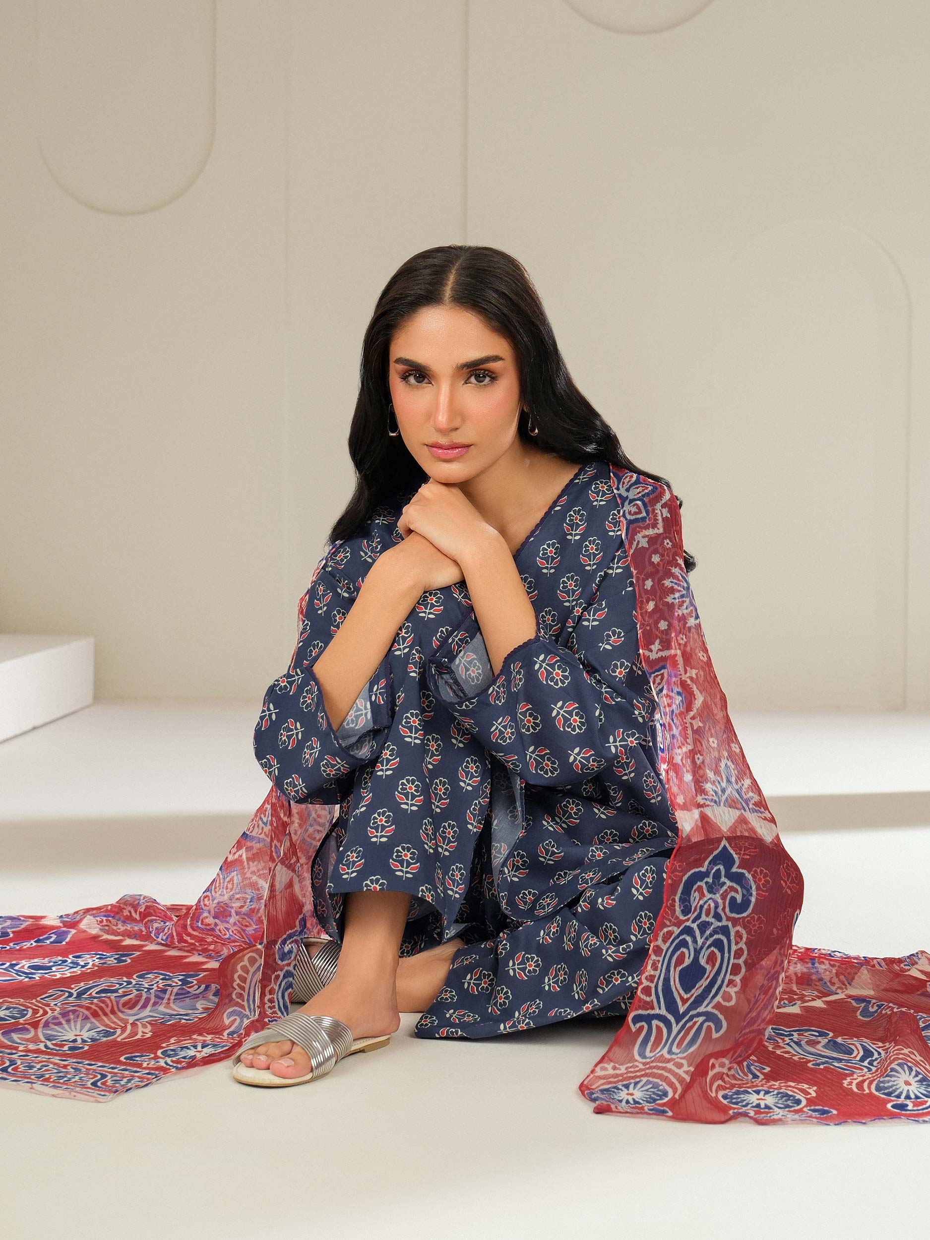Lime Light | 3 Piece Lawn Suit-Printed (Unstitched) | U4385SU-3PC-143