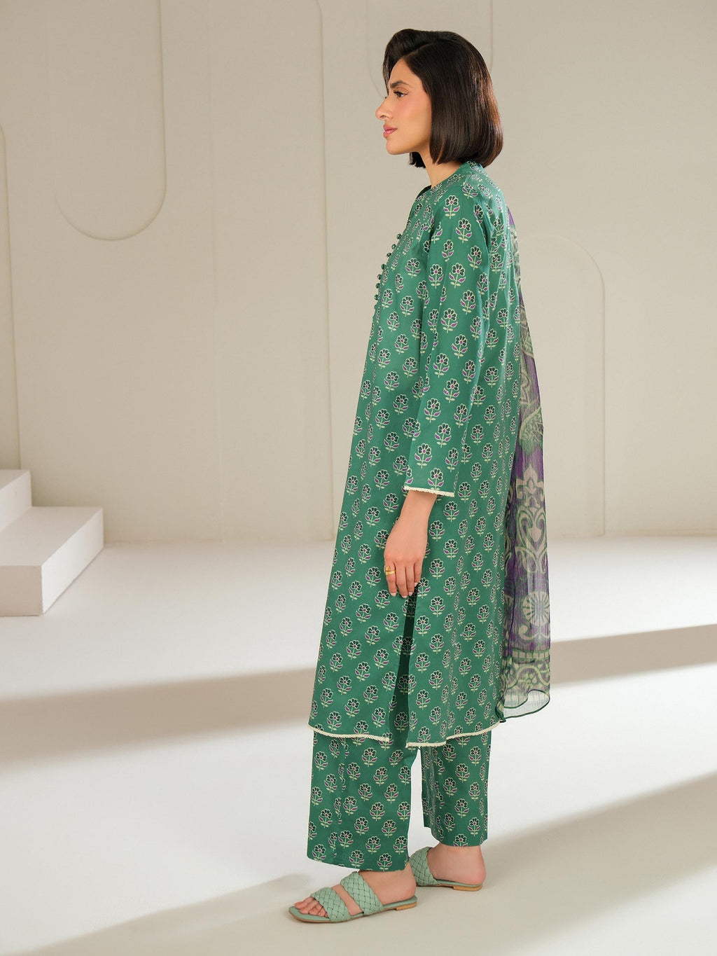 Lime Light | 3 Piece Lawn Suit-Printed (Unstitched) | U4385SU-3PC-227