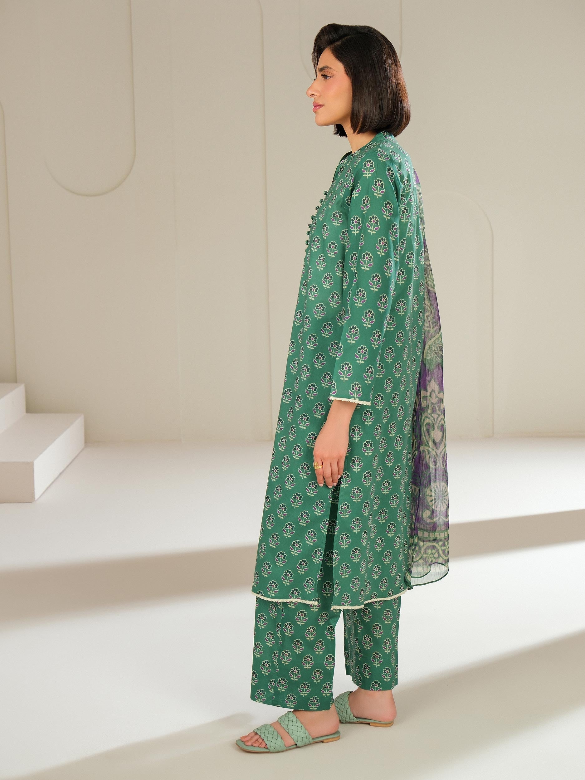 Lime Light | 3 Piece Lawn Suit-Printed (Unstitched) | U4385SU-3PC-227
