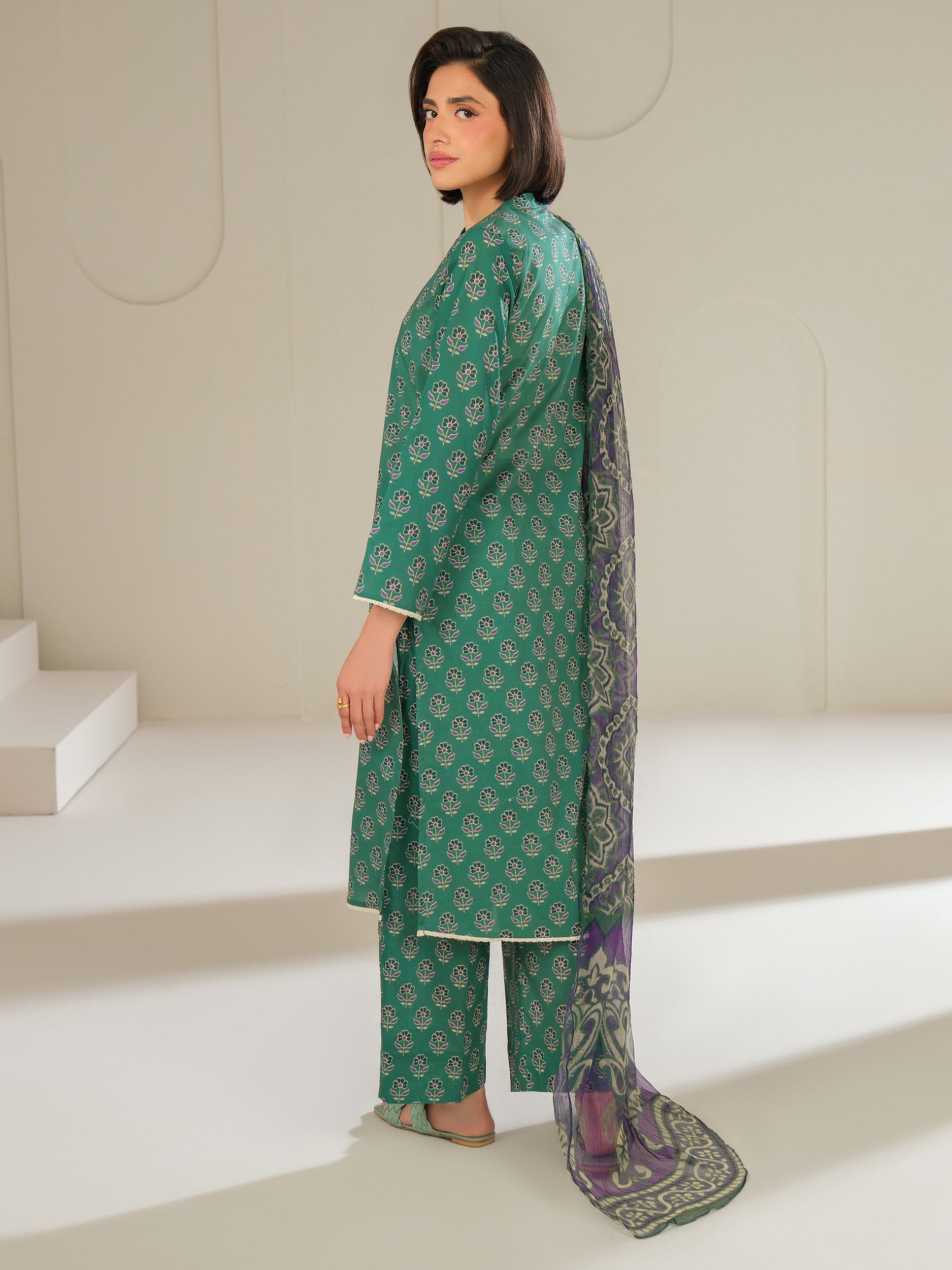 Lime Light | 3 Piece Lawn Suit-Printed (Unstitched) | U4385SU-3PC-227