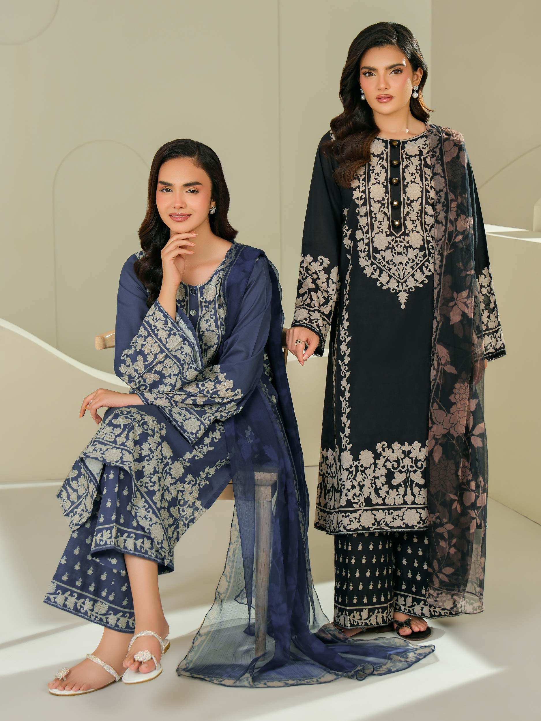 Lime Light | 3 Piece Lawn Suit-Printed (Unstitched) | U4388SU-3PC-034
